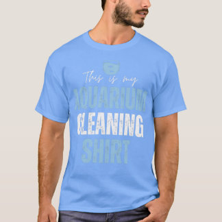 Dit is mijn aquarium-reinigingsschimmelvis, tong t-shirt