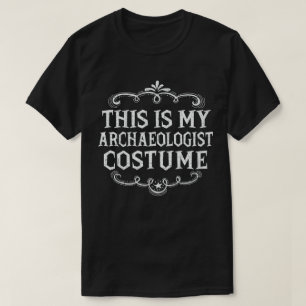 Dit is mijn archeologenkostuum Lazy Halloween T-shirt
