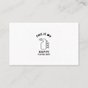 Dit is mijn Bagpipe Visitekaartje