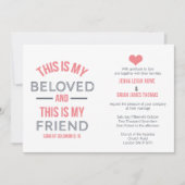 Dit is mijn Beloved Wedding Uitnodiging (Voorkant)
