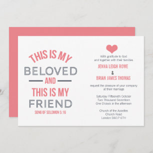 Dit is mijn Beloved Wedding Uitnodiging