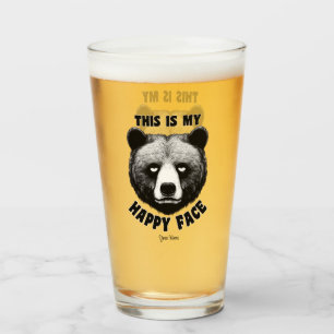 Dit is mijn blije gezicht - Beer Glas