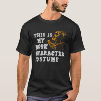 Dit Is Mijn Boek Personage Kostuum Hond Leest Voor T-shirt