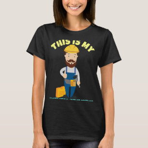 Dit is mijn bouwvakker kostuum Halloween T-shirt