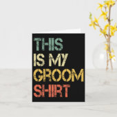 Dit Is Mijn Bruidegom Shirt Funny Heren Bruiloft F Kaart (Gele Bloem)