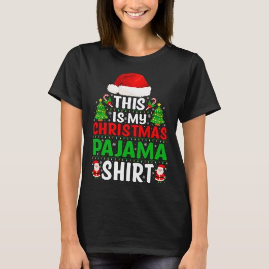 Dit is mijn Christmas pyjama Shirt Funny Xmas PJS  (Voorkant)