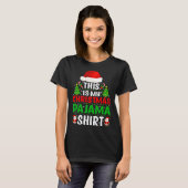 Dit is mijn Christmas pyjama Shirt Funny Xmas PJS  (Voorkant volledig)
