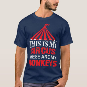 Dit is mijn Circus, dit zijn mijn apen T, familie T-shirt