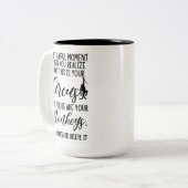 Dit is mijn circus en dit zijn mijn apen tweekleurige koffiemok (Voorkant links)