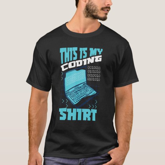 Dit is mijn coderende Shirt Website Programmer Web (Voorkant)