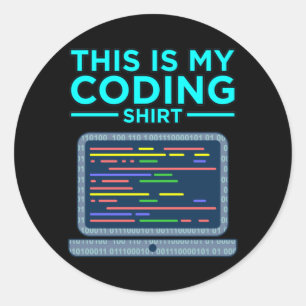 Dit is mijn computerprogrammeerprogramma voor code ronde sticker