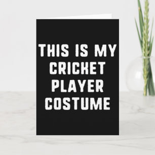Dit Is Mijn Cricket Speler Kostuum Halloween Easy  Kaart