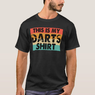 Dit is mijn darts outfit Retro Dart gooien Dart T-shirt