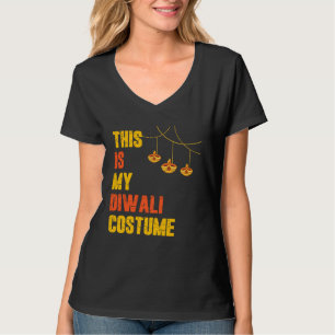 Dit is mijn Diwali Aangepast Shubh Deepalawi Kleu T-shirt