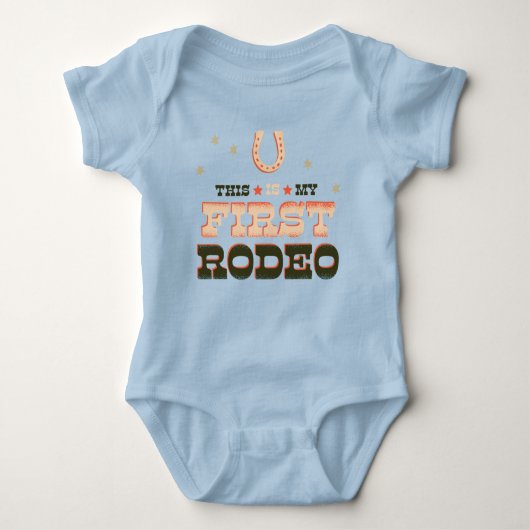 Dit is mijn eerste Rodeo - First Birthday T-shirt (Voorkant)