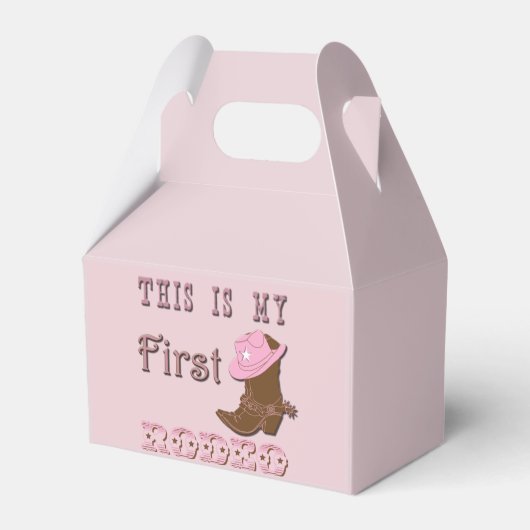 Dit is mijn eerste Rodeo gunstbox Bedankdoosjes (Voorkant Zijde)