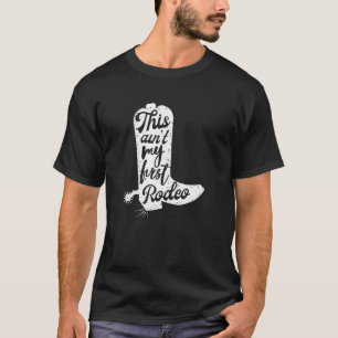 Dit is mijn eerste Rodeo Rodeo grafische Koe T-shirt