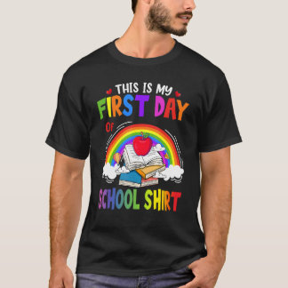 Dit is mijn eerste schooldag terug naar school t-shirt