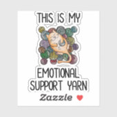 Dit is mijn emotionele steundraad sticker (Vel)