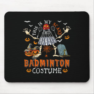 Dit is mijn eng badminton kostuum Halloween skelet Muismat