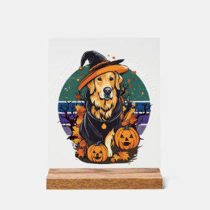 Dit is mijn eng hond vader kostuum Halloween Doglo Acryl Bord