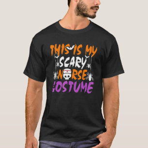 Dit is mijn eng verpleegkostume Skull Halloween T-shirt