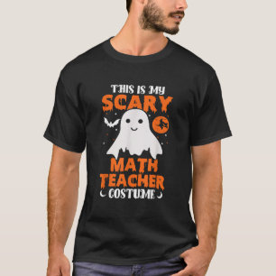 Dit is mijn eng Wiskunde leraar halloween schoolma T-shirt