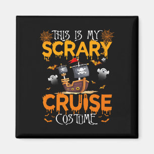 Dit is mijn enge cruise kostuum Halloween zeilen Magneet