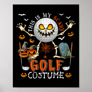 Dit Is Mijn Enge Golf Kostuum Halloween Skelet L Poster
