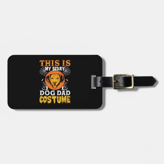 Dit is mijn enge hond pap kostuum bagagelabel (Voorkant horizontaal)