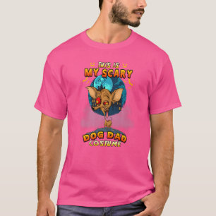 Dit is mijn enge hond papa Chihuahua Costume Hallo T-shirt