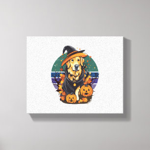 Dit is mijn enge hond vader kostuum Halloween Dogl Canvas Afdruk
