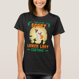 Dit is mijn enge Lunch Lady Costume voor Halloween T-shirt