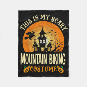 Dit is mijn enge mountainbikekostuum Halloween Fleece Deken
