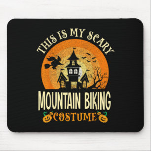 Dit is mijn enge mountainbikekostuum Halloween Muismat