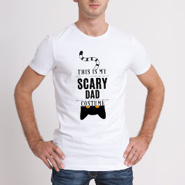 Dit is mijn enge papa kostuum grappige halloween t-shirt