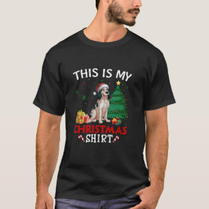 Dit is mijn Engelse Setter Dog Santa Hat Christmas T-shirt