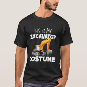 Dit is mijn Excavator Costume Digger Truck T-shirt