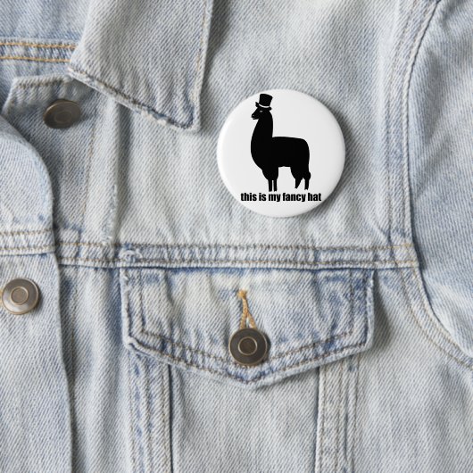 Dit is mijn Fancy Pet Llama Button (In situ)