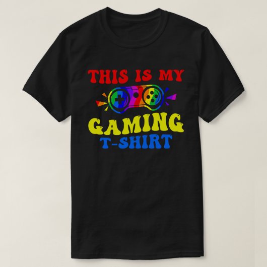Dit is mijn gaming Shirt - kleurrijke grappige gam (Design voorkant)