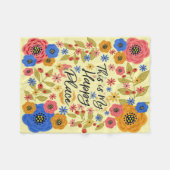 Dit is Mijn Gelukkige Plaats Fleece Deken (Voorkant (Horizontaal))