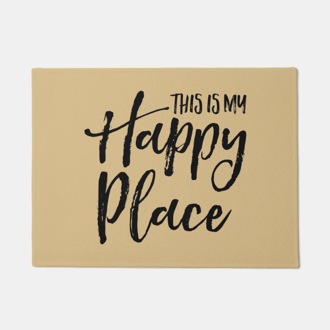 Dit is mijn gelukkige plek deurmat (Voorkant)