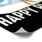Dit is mijn gelukkige plek Skier Winter Sports Poster (Hoek)