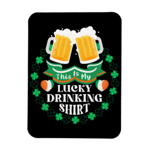 Dit is mijn geluksdrinken bier St. Patrick's Day Magneet