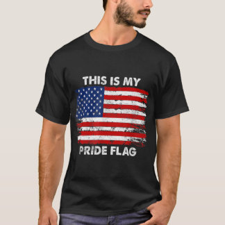 Dit is mijn geprivilegieerde Amerikaanse vlag op 4 T-shirt