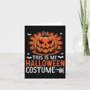 Dit is mijn grappige pompoen Halloween kostuum Kaart