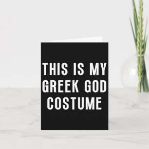 Dit is mijn Griekse god Halloween kostuum grappig Kaart
