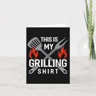 Dit is mijn grillend Shirt Funny BBQ Smoker Barbec Kaart