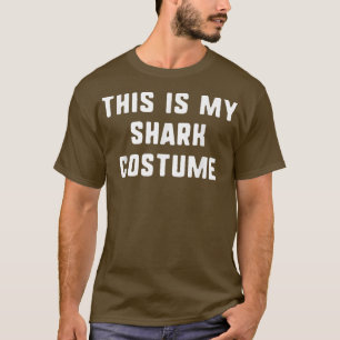 Dit is mijn haaienkostume Halloween Simple Funny T-shirt