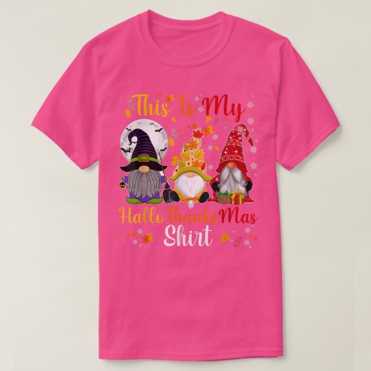 Dit Is Mijn Hallothanksmas T-Shirt Drie Kabouters (Design voorkant)